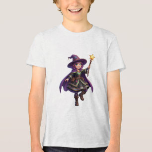 T-shirt En Tri-matière Sorcière Magique Livrant des Cadeaux Halloween Fan