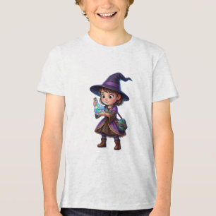 T-shirt En Tri-matière Sorcière préparant une potion Halloween Magie Fant