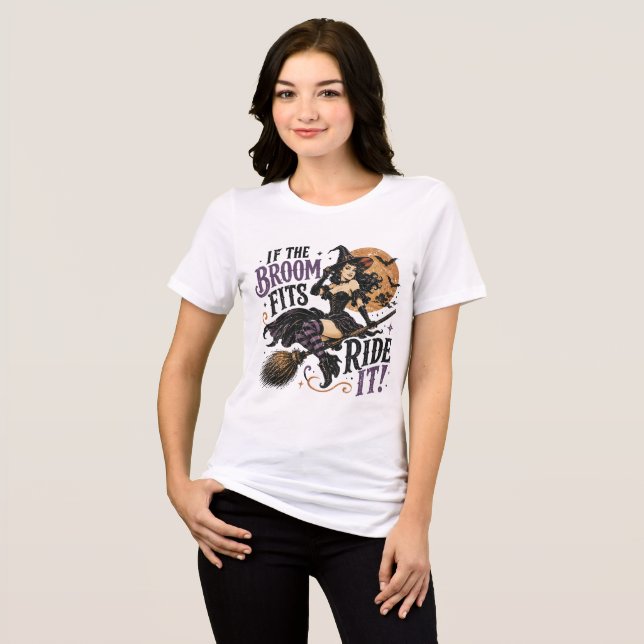 T-shirt En Tri-matière Sorcière Rétro (Recto plein)