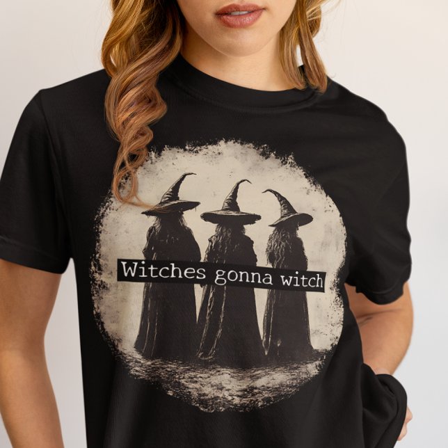 T-shirt En Tri-matière Sorcières vont ensorceler Halloween  (Créateur téléchargé)