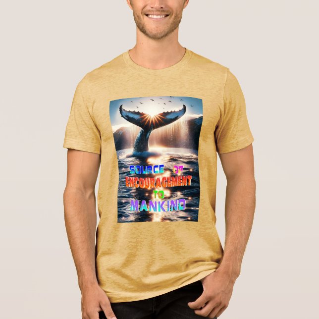 T-shirt En Tri-matière Source D'Encouragement À L'Humanité (Recto)