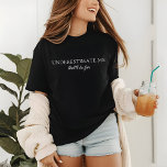 T-shirt En Tri-matière Sous-estimer Moi Amour Humain Moderne<br><div class="desc">Sous-estimer Me Modern Funny Self Love Women's T-shirt présente le texte amusant "Underestimation Me That'll Be Fun" dans un script blanc moderne écrit à la main. Créé par Evco Studio www.zazzle.com/store/evcostudio</div>