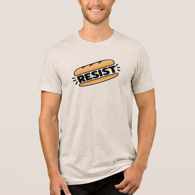 T-shirt En Tri-matière Sous Sandwich résiste au fascisme (Recto)