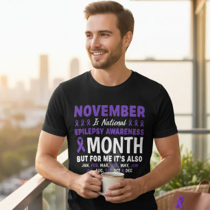 T-shirt En Tri-matière Soutien à la sensibilisation à l'épilepsie toute l