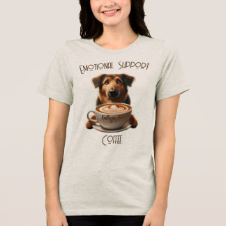 T-shirt En Tri-matière Soutien émotionnel Café Funny Mental Health Chien