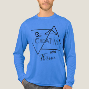 T-shirt En Tri-matière "Soyez créatif et prospère" en gris noir