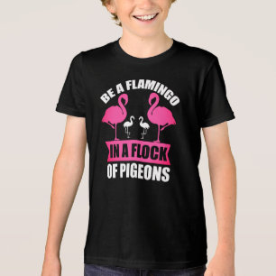 T-shirt En Tri-matière Soyez Un Flamant rose Dans Un Troupeau De Pigeons-