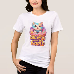 T-shirt En Tri-matière Space Cat Donut – Adorables Vibes de Snack Cosmiqu