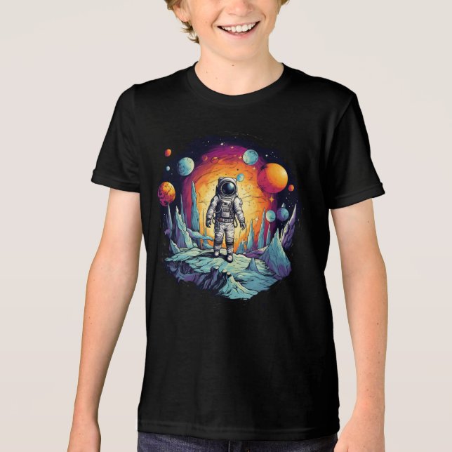 T-shirt En Tri-matière "Space Explorer Tee - Galactic Adventure Await!" (Recto)