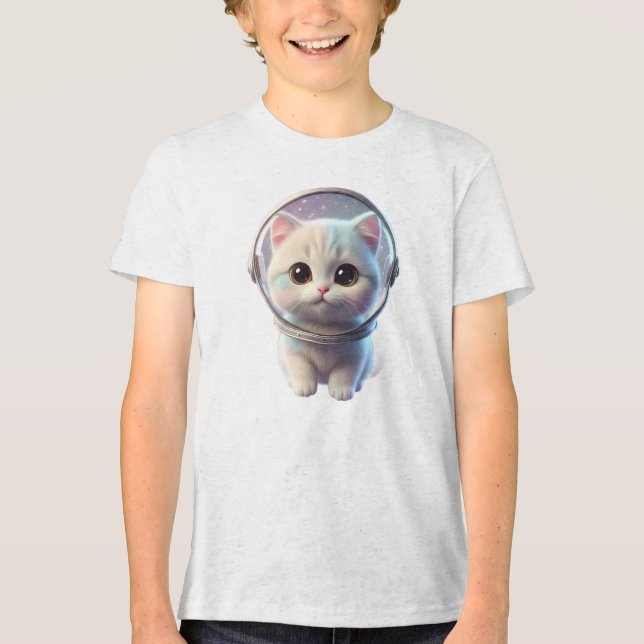 T-shirt En Tri-matière Space Kitty 3D (Recto)