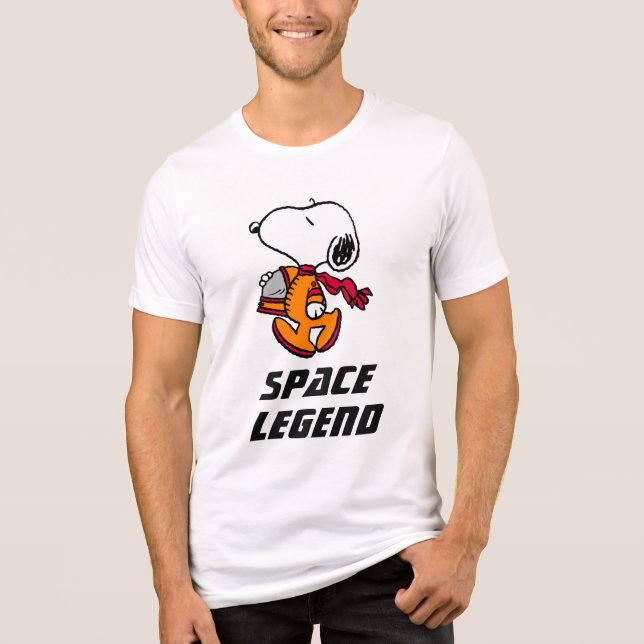 T-shirt En Tri-matière SPACE | Snoopy (Recto)