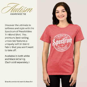 T-shirt En Tri-matière Spectre de Possibilités Chemise Tri-Blend