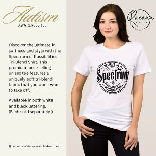 T-shirt En Tri-matière Spectre de Possibilités Chemise Tri-Blend