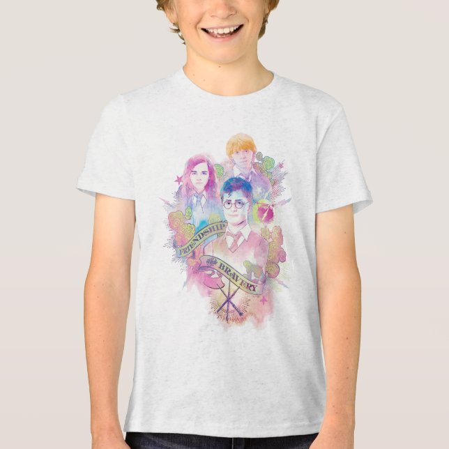T-shirt En Tri-matière SpellHarry, Hermione et Ron Waterc (Recto)