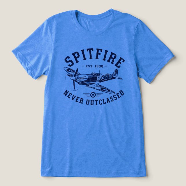 T-shirt En Tri-matière Spitfire – Never Outclassed (Design Recto)