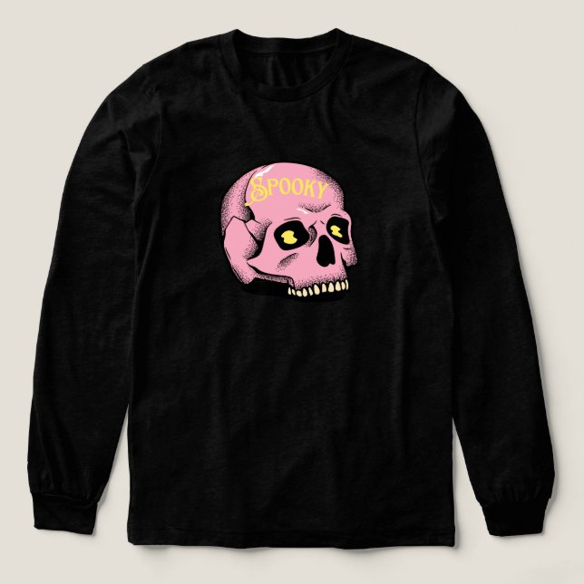 T-shirt En Tri-matière Spooky Pink Skull T Shirt (Motif devant)