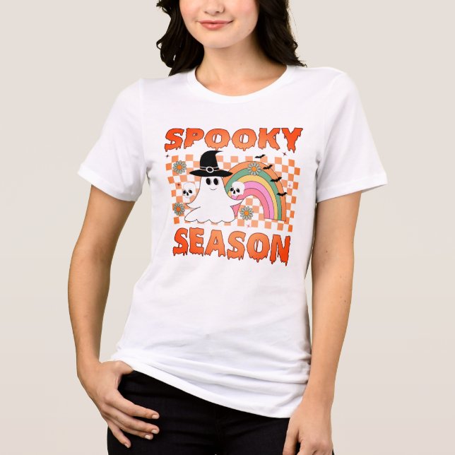 T-shirt En Tri-matière Spooky Season Halloween Vibes-45634 (Recto)