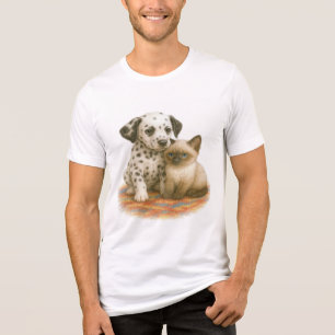T-shirt En Tri-matière Spots et lunettes - Coupe Dalmatienne et Kitten Si