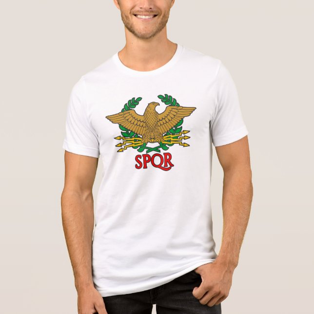 T-shirt En Tri-matière SPQR Senatus Populusque Romanus (Recto)