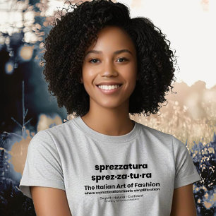 T-shirt En Tri-matière SPREZZATURA : L'ART ITALIEN DE LA MODE-BlackDenim