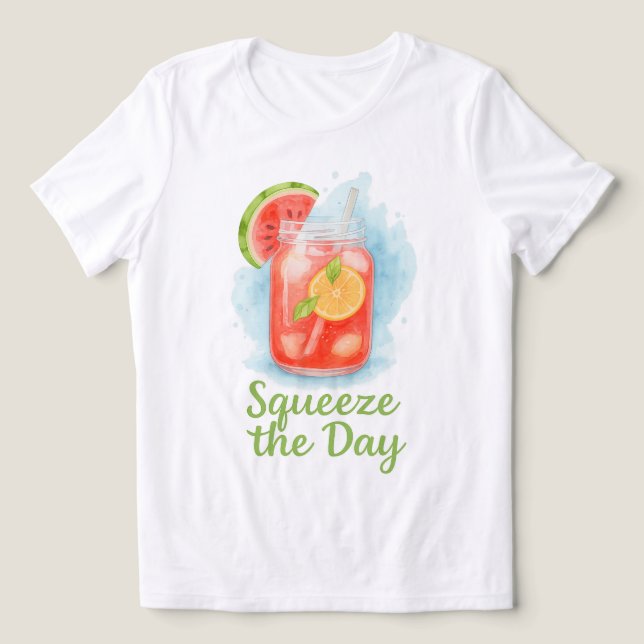 T-shirt En Tri-matière Squeeze Day - Watermelon Lemonade été (Design Recto)