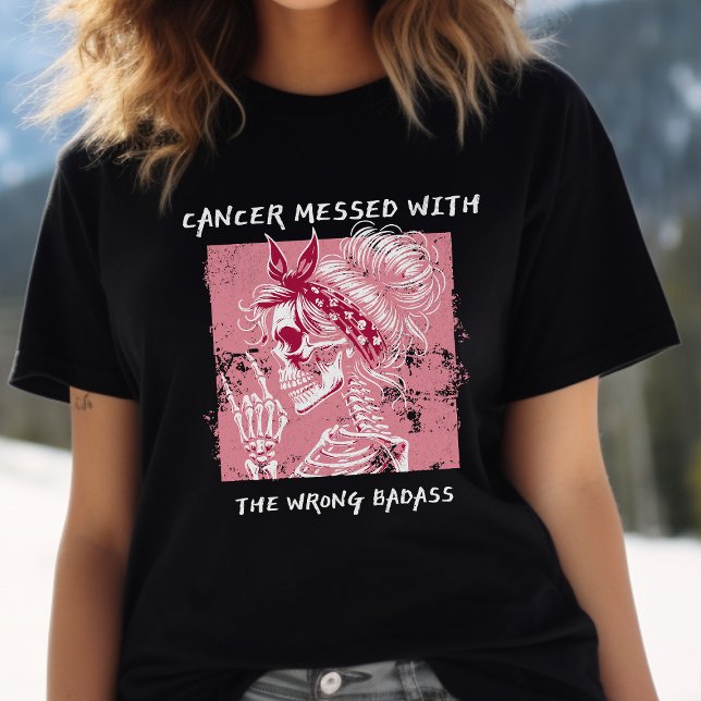 T-shirt En Tri-matière Squelette de ruban rose Chemise, combat contre le  (Créateur téléchargé)