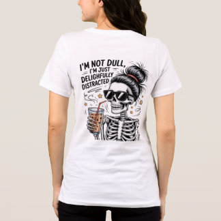 T-shirt En Tri-matière Squelette drôle amateur de café – Délicieusement
