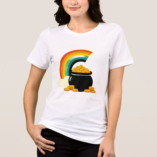 T-SHIRT  EN TRI-MATIÈRE ST PATRICK'S DAY (Recto)