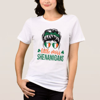 T-shirt En Tri-matière St. Patrick's Day Little Miss Shenanigans