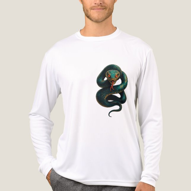 T-shirt En Tri-matière Stand Tall — Tee pour hommes en Cobra (émeraude, o (Recto)