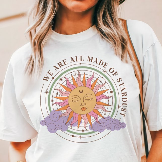 T-shirt En Tri-matière Stardust Retro Boho Sun (Créateur téléchargé)