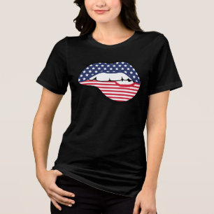 T-shirt En Tri-matière Stars & Stripes Kiss