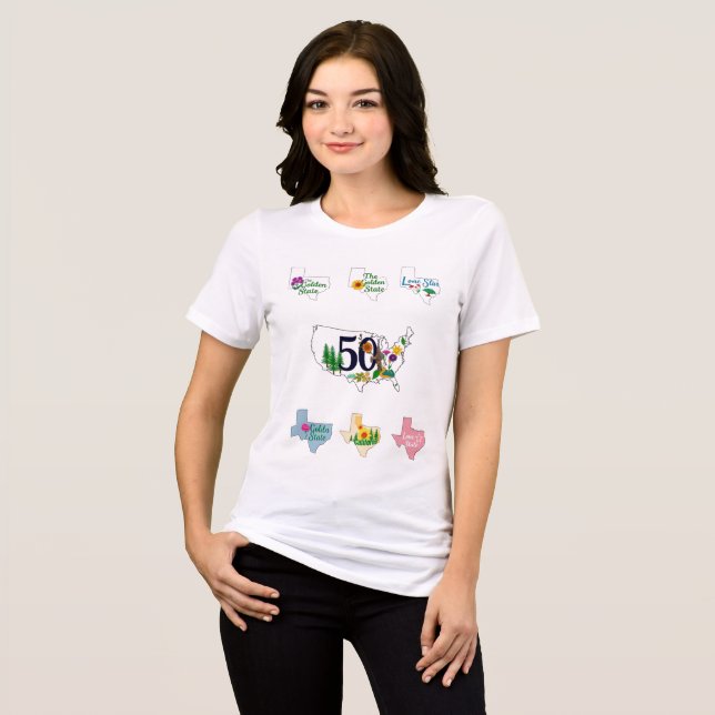 T-shirt En Tri-matière State of Style : Collection 50 Etats (Recto plein)