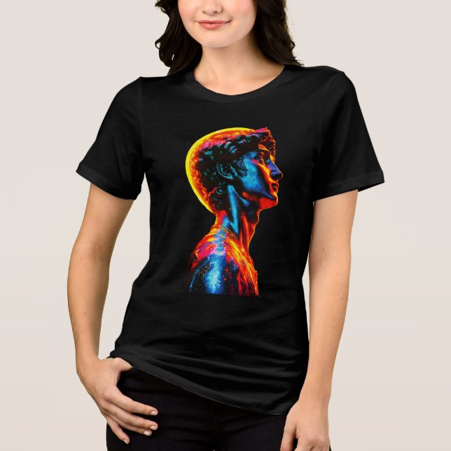 T-shirt En Tri-matière Statue de David néon (Recto)