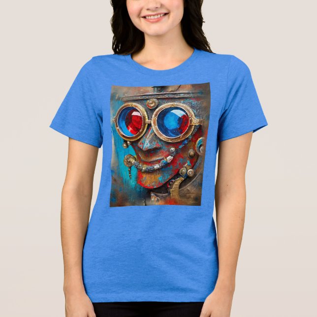 T-shirt En Tri-matière Steampunk Le Portrait De L'Homme Tin (Recto)