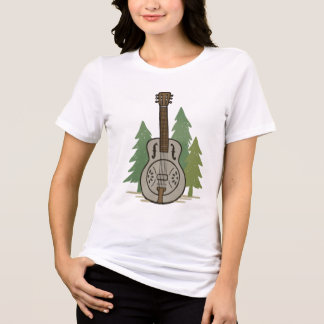 T-shirt En Tri-matière Steel Dobro Forest – Rustic Music Lover Art
