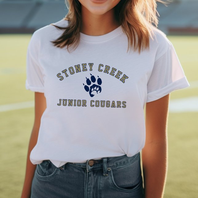 T-shirt En Tri-matière Stoney Creek Junior Cougars Blanc (Créateur téléchargé)