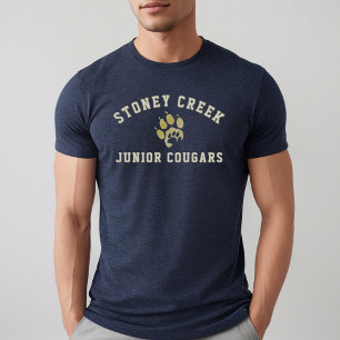 T-shirt En Tri-matière Stoney Creek Junior Cougars Navy Hommes