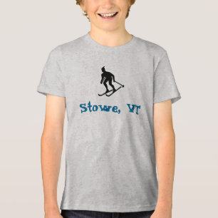 T-shirt En Tri-matière Stowe, VT (East coast Skiing) Ski Town Kids