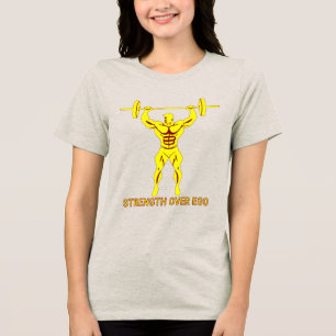T-shirt En Tri-matière Strength Over Ego - Bodybuilding and Powerlifting