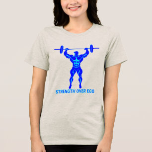 T-shirt En Tri-matière Strength Over Ego - Bodybuilding and Powerlifting