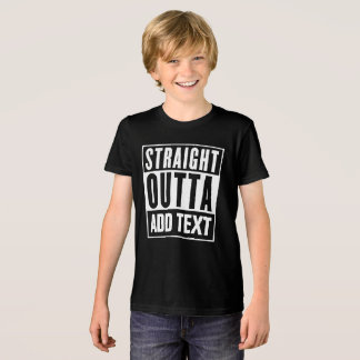 T-shirt En Tri-matière Stright Outta - Ajoutez Votre Propre Texte Ici