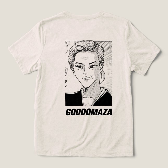 T-SHIRT  EN TRI-MATIÈRE STYLE CLASSIQUE GODDOMAZA (Design Verso)