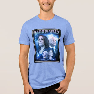 T-shirt En Tri-matière Style Harris Walz Retro 90s