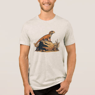 T-shirt En Tri-matière Style Vintage Lizard du désert