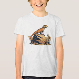 T-shirt En Tri-matière Style Vintage Lizard du désert