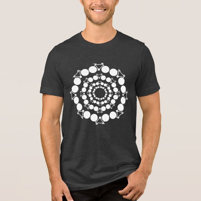 T-shirt En Tri-matière stylized bicycles circles (Recto)