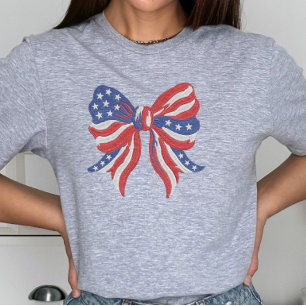 T-shirt En Tri-matière Sublimation de nœud patriotique