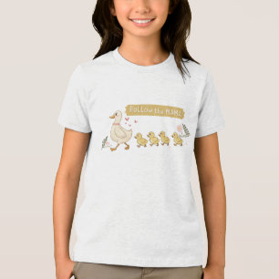 T-shirt En Tri-matière Suivez la famille Mama Cute Duck