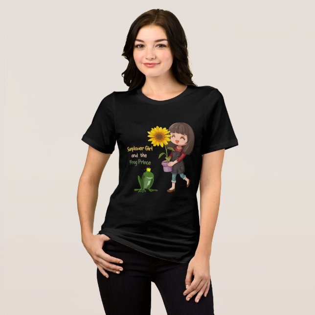 T-shirt En Tri-matière Sunflower Girl et Frog Prince (Recto plein)